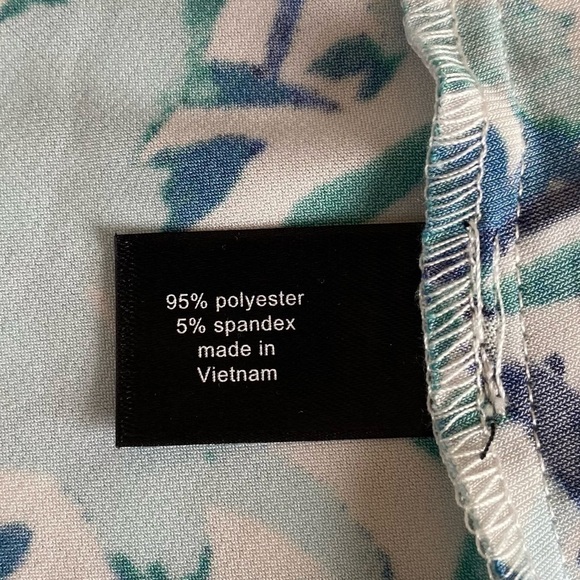 Lane Bryant Sleeveless Ruched Front Tropical Print Sheath Dress Size 14 / 16 - Picture 9 of 11